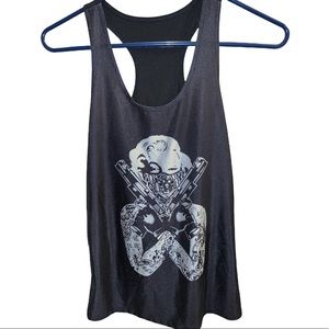 Marilyn Monroe • Athletic Material - Black Tank-Top | M